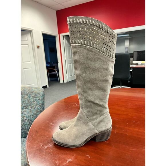 Lucky Brand Taupe Heeled Boots - Picture 7 of 11